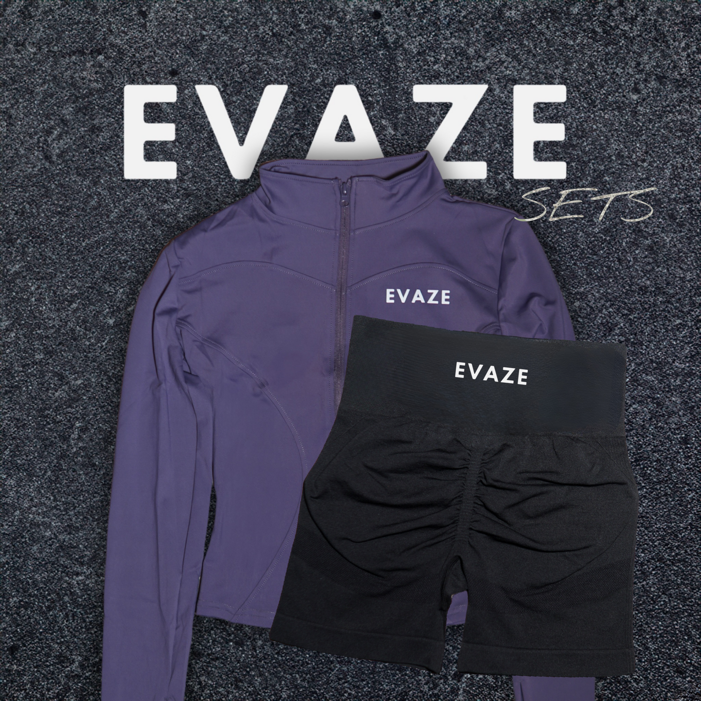 Evaze Purple/Black Set