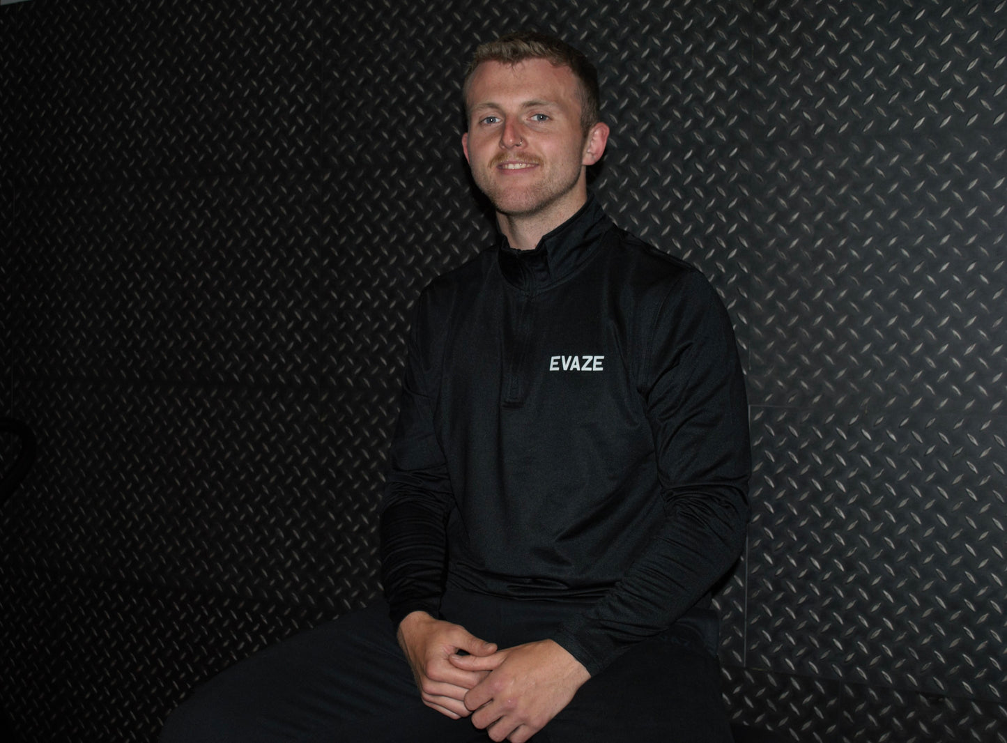 Mens Evaze Performance 1/4 Zip in Black