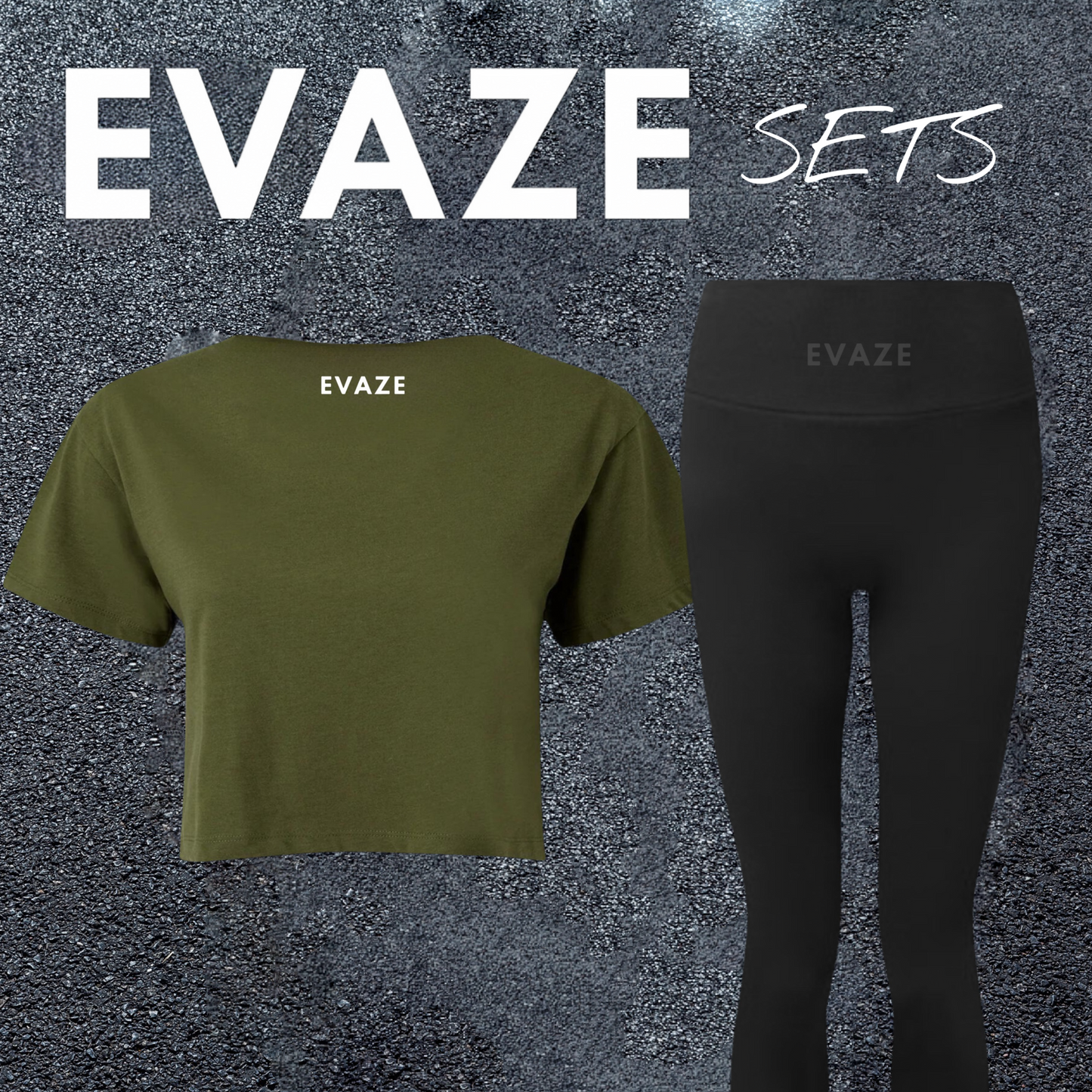 Women's Green Tee & Leggings Set