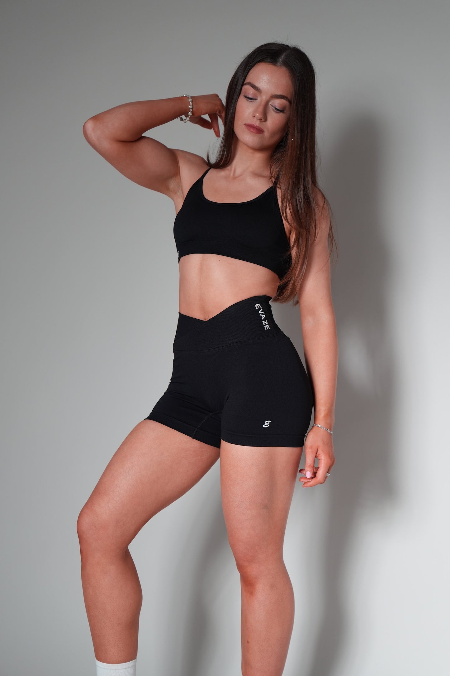 Contour Black Crossback Bra