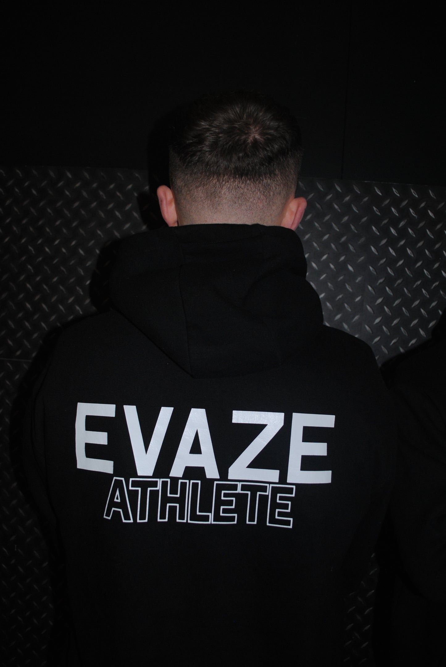 Black Evaze Athlete Heavyweight Unisex Hoodie