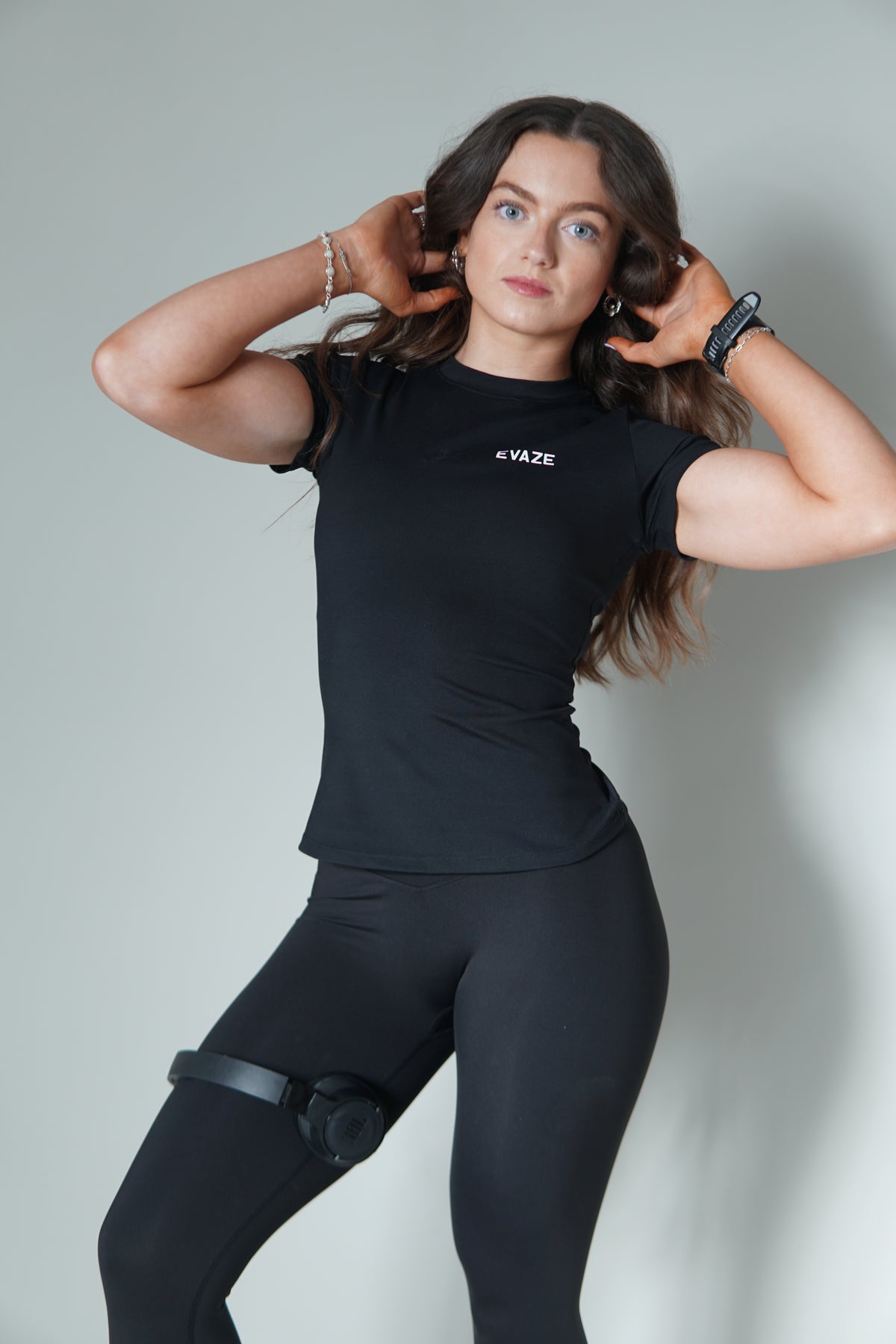 Contour Edit Black Compression Tshirt
