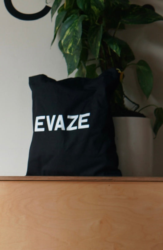 Evaze Black Tote Bag