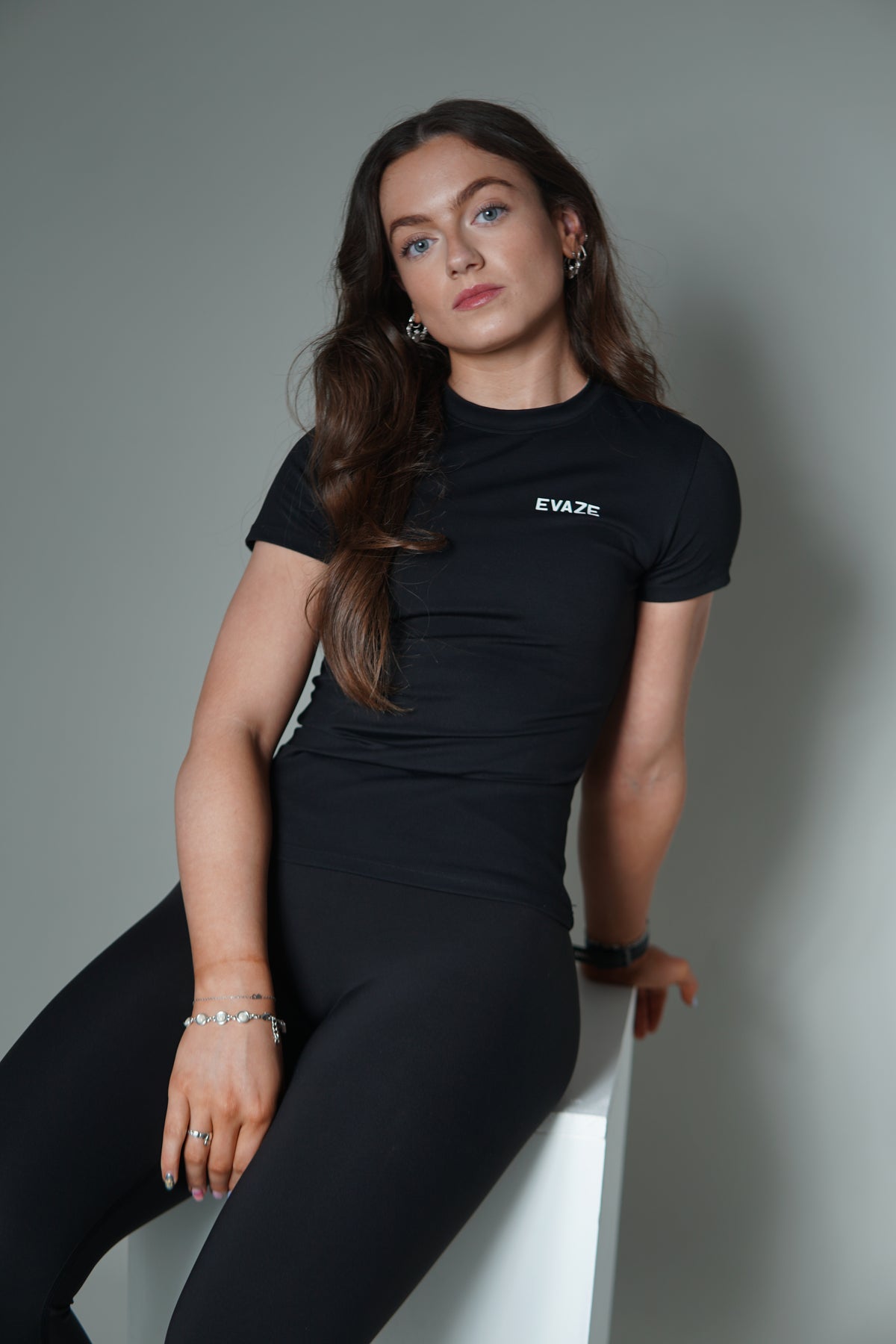 Contour Edit Black Compression Tshirt