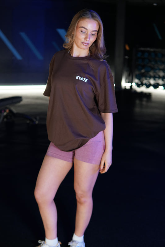 Brown Unisex Heavyweight Oversized TShirt