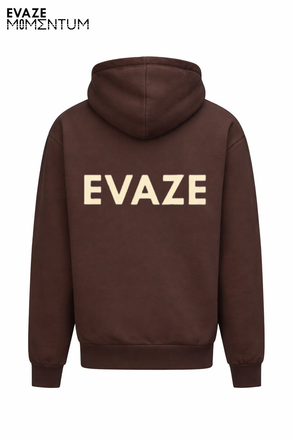 Brown Evaze Heavyweight Unisex Hoodie