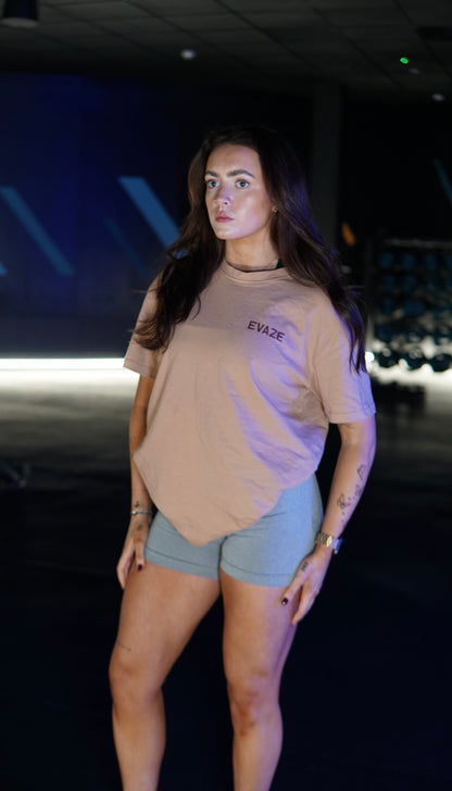 Beige Unisex Heavyweight Oversized TShirt