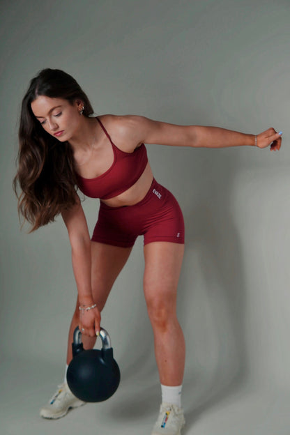Contour Berry Red Crossover Shorts