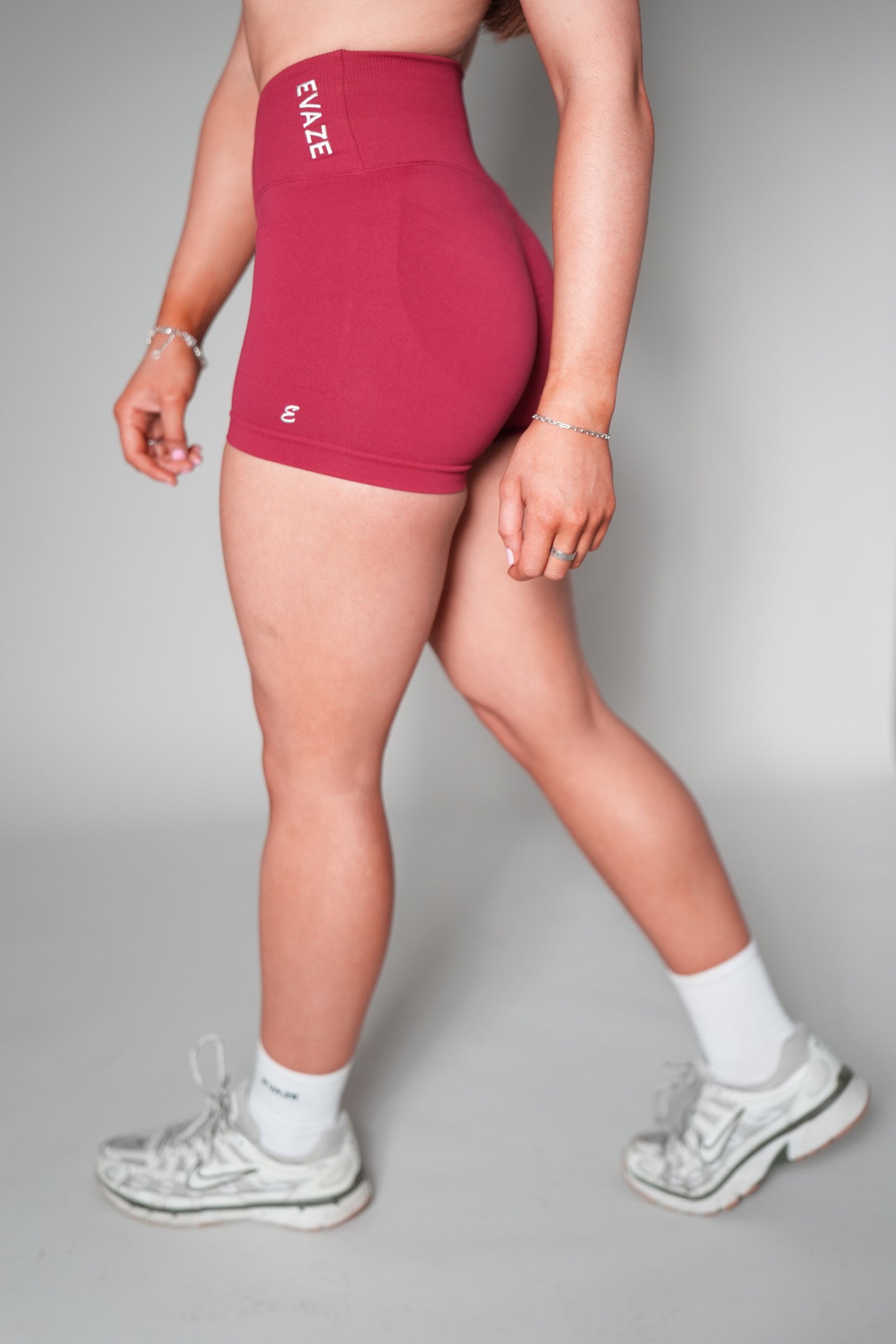 Contour Berry Red Crossover Shorts