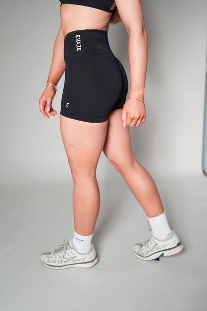 Contour Black Crossover Shorts