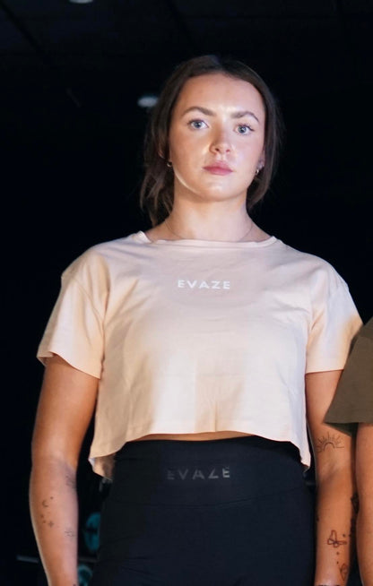 Evaze Crop Top - Nude